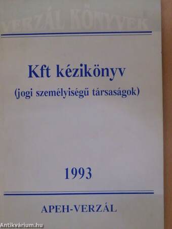 Kft kézikönyv 1993