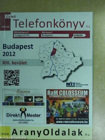 Üzleti telefonkönyv - Budapest XIII. kerület 2012