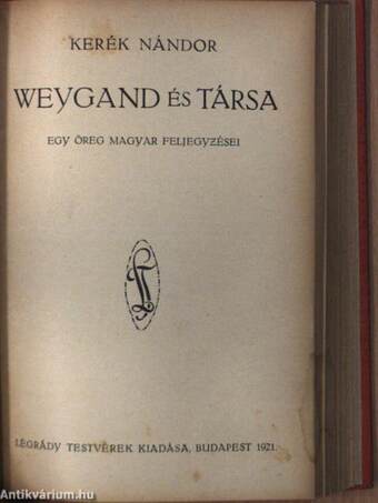 Pétervár/Weygand és társa