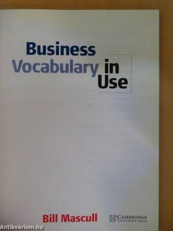 Business Vocabulary in Use - Intermediate