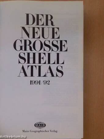 Der Neue Grosse Shell Atlas 1991/92