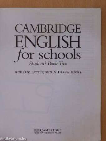 Cambridge English for Schools - Student's Book Two