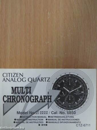 Citizen analog quartz multi chronograph