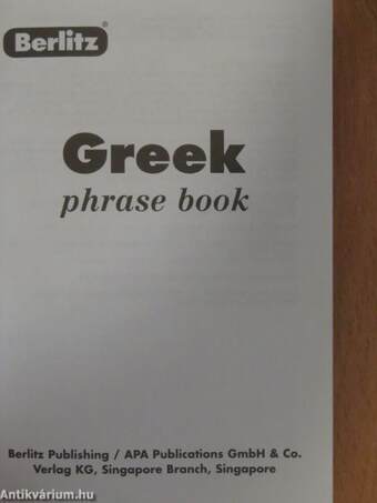 Greek Phrase Book & Dictionary