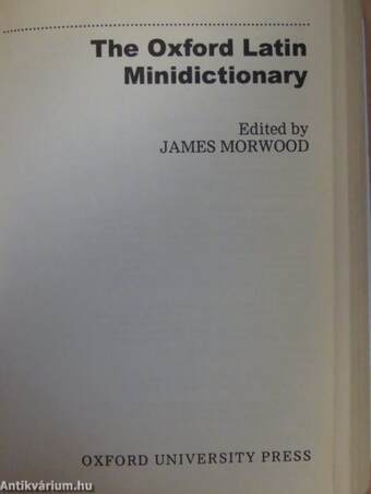 The Oxford Latin Minidictionary