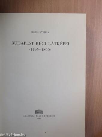 Budapest régi látképei