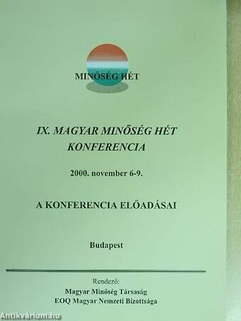 IX. Magyar Minőség Hét konferencia