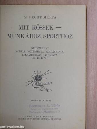 Mit kössek - munkához, sporthoz?