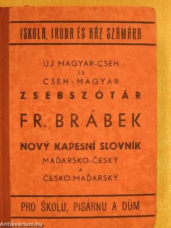 Új magyar-cseh és cseh-magyar zsebszótár I-II.