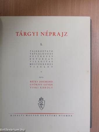 A magyarság néprajza I-IV.