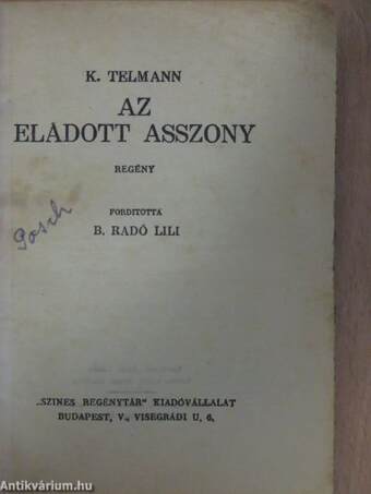 Az eladott asszony