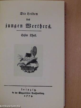 Die Leiden des jungen Werthers 1-2. (gótbetűs)