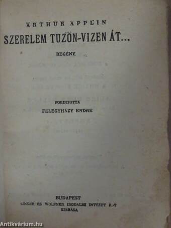 Szerelem tűzön-vízen át...