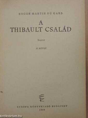 A Thibault család I-III.