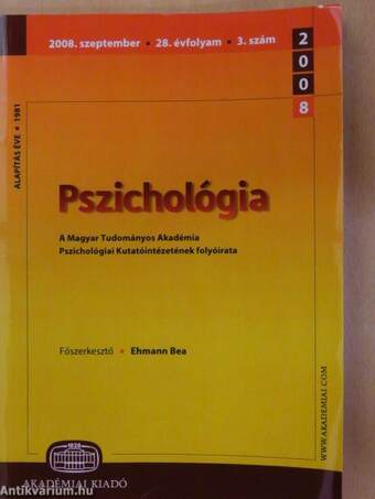Pszichológia 2008. szeptember