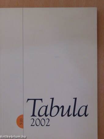 Tabula 2002/1.