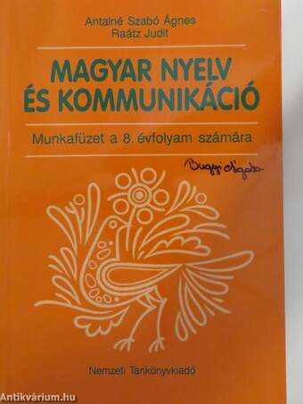 Magyar nyelv és kommunikáció - Munkafüzet a 8. évfolyam számára