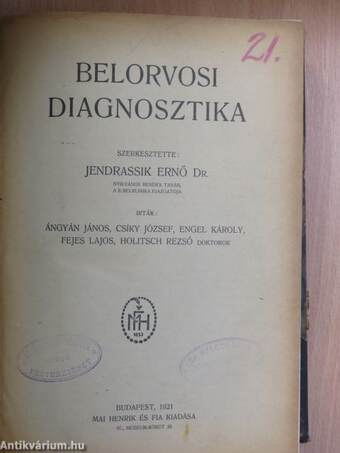 Belorvosi diagnosztika