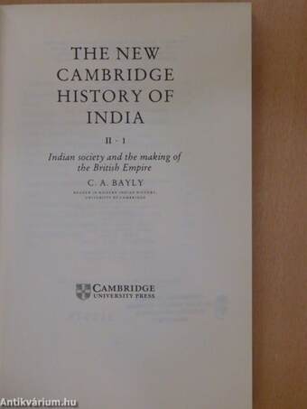 Indian society and the making of the British Empire