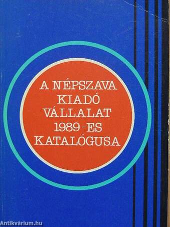 A Népszava Kiadó Vállalat 1989-es katalógusa