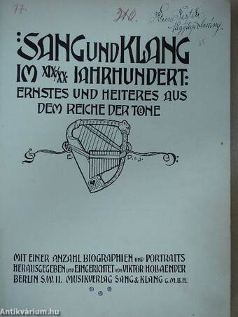 Sang und Klang im XIX./XX. Jahrhundert