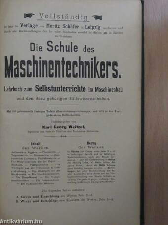 Die Schule des Maschinentechnikers 1.