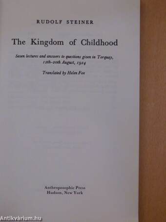 The Kingdom of Childhood