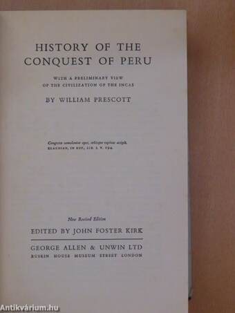 History of the Conquest of Peru