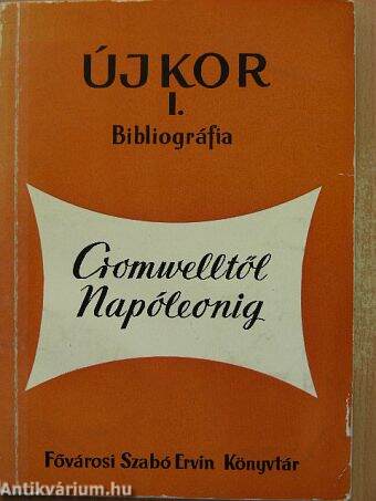 Újkor I./Bibliográfia