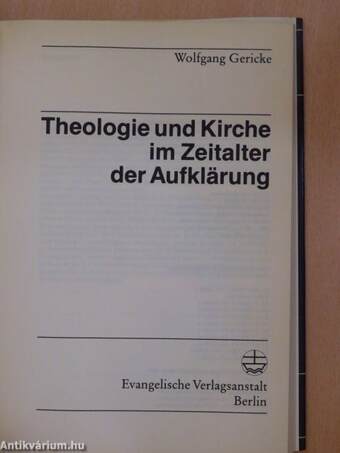 Theologie und Kirche im Zeitalter der Aufklärung