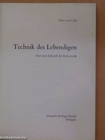 Technik des Lebendigen