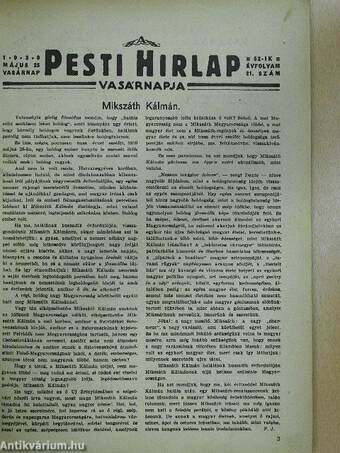 A Pesti Hirlap Vasárnapja 1930. május 25.