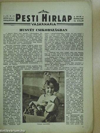 A Pesti Hirlap Vasárnapja 1934. április 1.