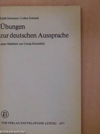 Übungen zur deutschen Aussprache