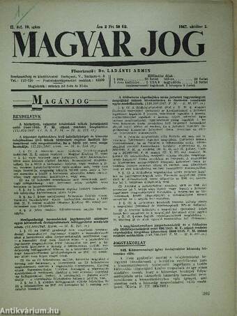 Magyar Jog 1947. október 5.