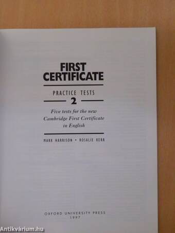 First Certificate - Practice Tests 2.