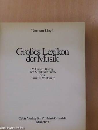 Großes Lexikon der Musik