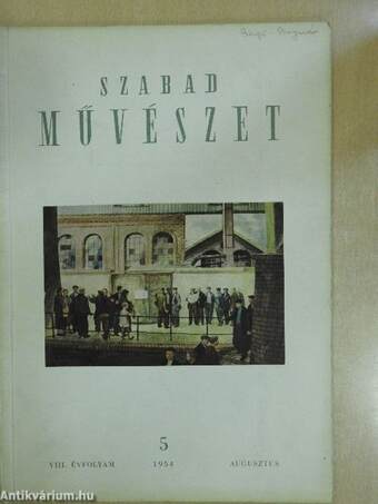 Szabad Művészet 1954. augusztus