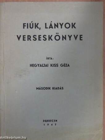 Fiúk, lányok verseskönyve