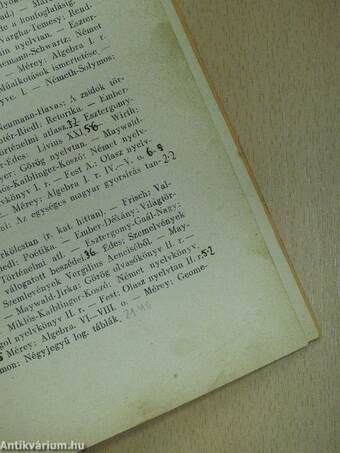 A Budapesti VII. Ker. M. Kir. Állami Madách Imre Gimnázium Évkönyve az 1938-39. iskolai évről