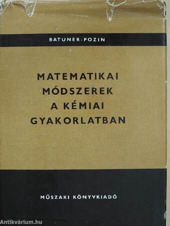 Matematikai módszerek a kémiai gyakorlatban