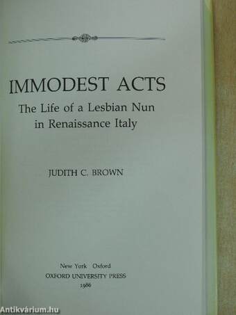 Immodest acts