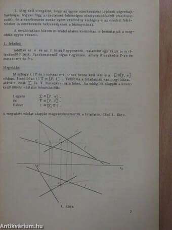 Ábrázoló geometriai példatár