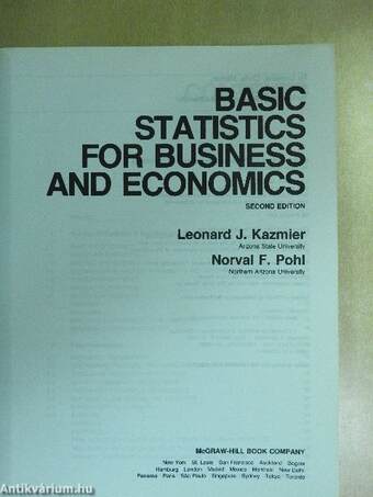 Basic Statistics for Business and Economics