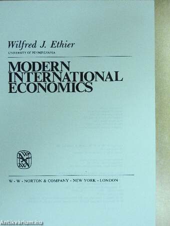 Modern International Economics