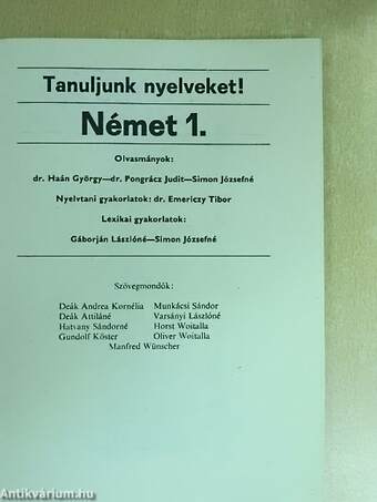 Német 1.