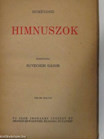 Homéroszi Himnuszok