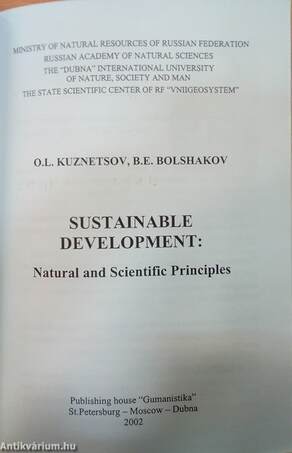 Sustainable development: Natural and Scientific Principles