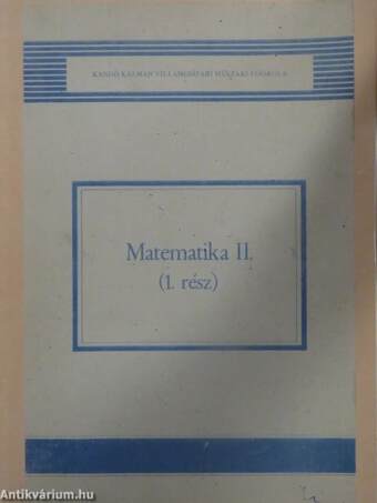 Matematika II.