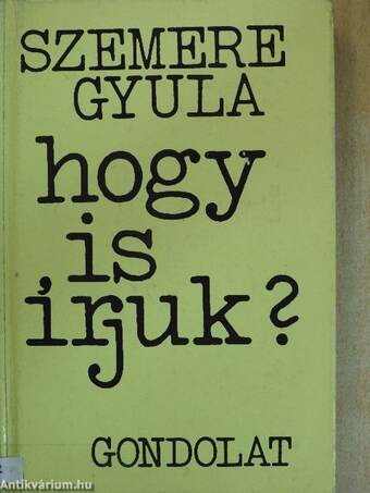 Hogy is írjuk?